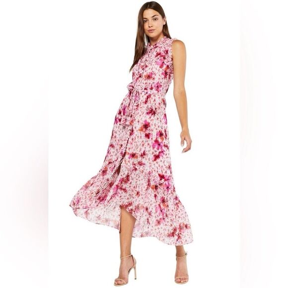 Misa Los Angeles Aurelie Gardenia Ruffled Midi Dress - Size XS - Picture 15 of 15